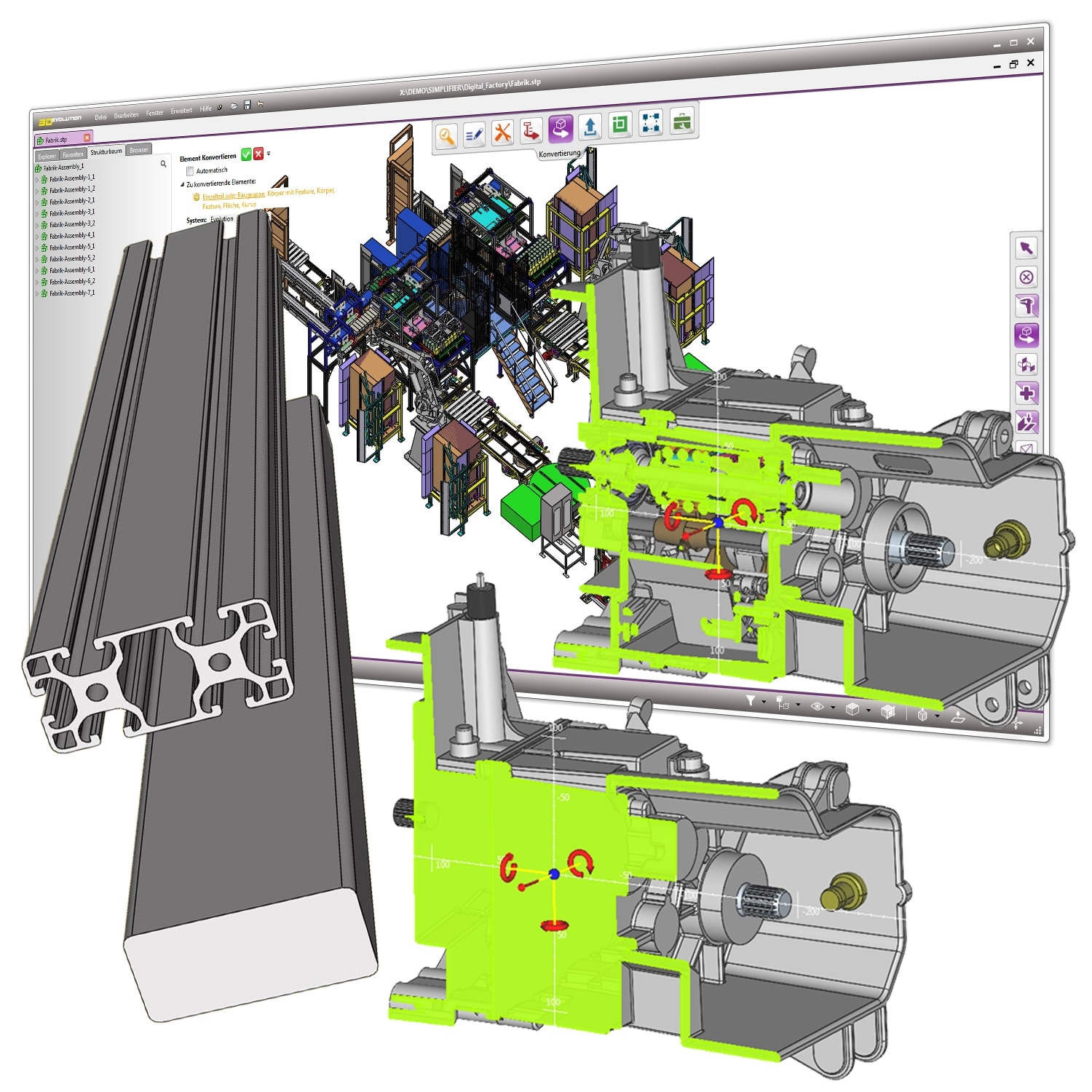 Example of Interface in 3D Evolution